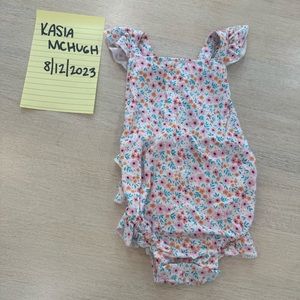 Posh peanut Steffi floral bubble romper